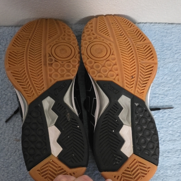 Asics Black and Tan Athletic Shoes with Gum Sole - Picture 8 of 15